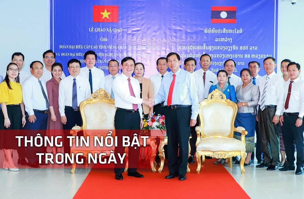 Nghệ An: Thông tin nổi bật ngày 14/7