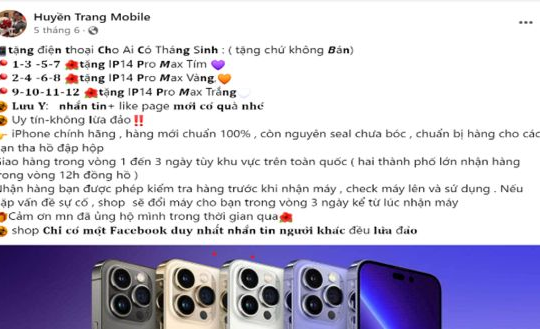Cảnh giác với chiêu lừa trúng thưởng mini game tặng điện thoại iPhone