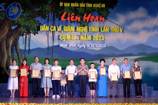 CLB Dân ca xã Châu Nhân giành giải Nhất Liên hoan Dân ca Ví, Giặm Nghệ Tĩnh cụm III