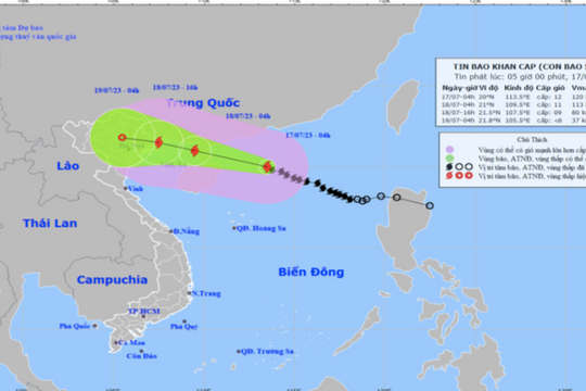 Ảnh hưởng bão số 1, từ đêm 17/7 đến ngày 20/7, Nghệ An có mưa to đến rất to