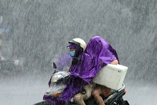 Từ đêm 17/7 đến ngày 20/7, Nghệ An có mưa to đến rất to