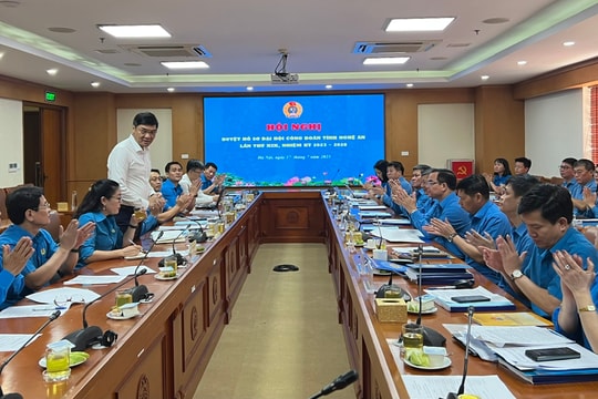 Tổng Liên đoàn Lao động Việt Nam đánh giá cao công tác chuẩn bị Đại hội của Công đoàn tỉnh Nghệ An