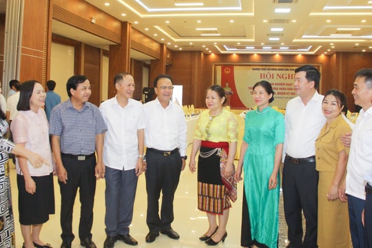 Hội nghị trao đổi kinh nghiệm hoạt động giữa Thường trực HĐND tỉnh với Thường trực HĐND cấp huyện