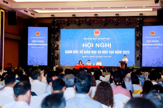 Bộ Giáo dục và Đào tạo tổ chức Hội nghị với giám đốc sở 63 tỉnh, thành để triển khai nhiệm vụ năm học 2023 - 2024