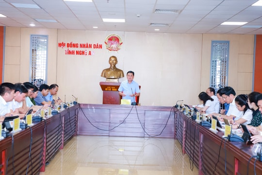 Thường trực HĐND tỉnh Nghệ An tổ chức phiên họp thường kỳ tháng 7/2023