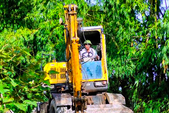 Xóm quanh năm sống chung với nước thải ở Thanh Chương đã được làm mương