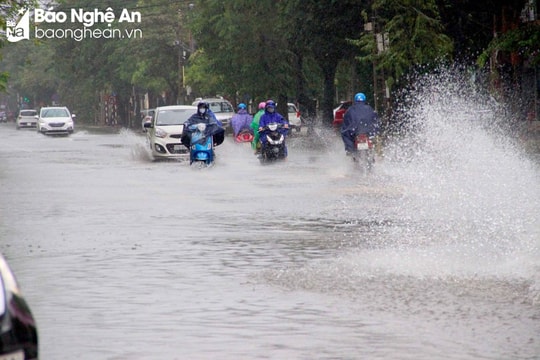 Nghệ An có mưa vừa đến mưa rất to, đề phòng nguy cơ lũ quét, sạt lở đất tại khu vực vùng núi