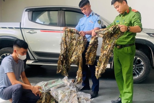 Bán quần áo rằn ri không rõ nguồn gốc, một hộ kinh doanh ở Nghệ An bị xử phạt