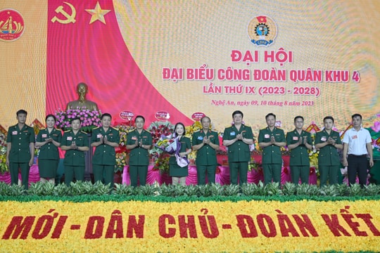 Quân khu 4 tổ chức Đại hội đại biểu Công đoàn lần thứ IX, nhiệm kỳ 2023-2028