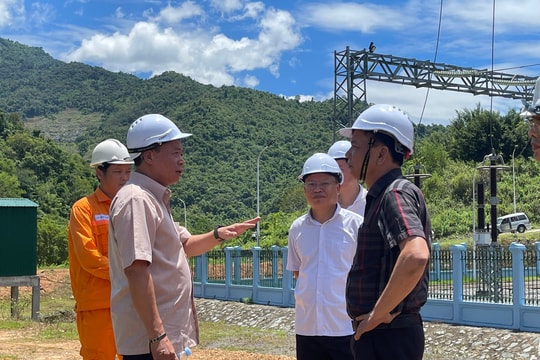 Tổng Công ty Phát điện 1 kiểm tra công tác chuẩn bị ứng phó với thiên tai tại Nhà máy Thủy điện Bản Vẽ