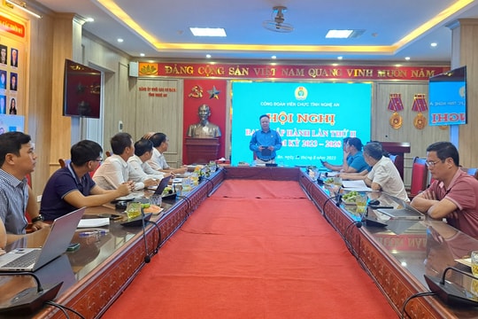 Công đoàn Viên chức Nghệ An: Hội nghị Ban Chấp hành lần thứ II, nhiệm kỳ 2023-2028