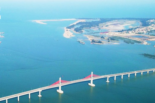 Cầu Cửa Hội bắc qua sông Lam sẽ được đầu tư hệ thống đèn trang trí