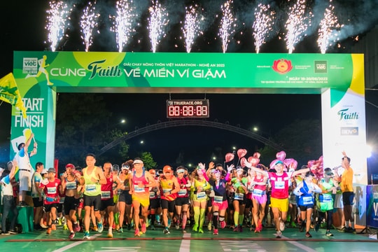 Những hình ảnh đẹp tại Giải Marathon - Cùng Faith về miền Ví, Giặm năm 2023