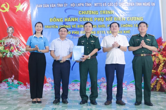 Phụ nữ Nghệ An tổ chức các hoạt động 'Đồng hành cùng phụ nữ biên cương' tại Con Cuông và Tương Dương 