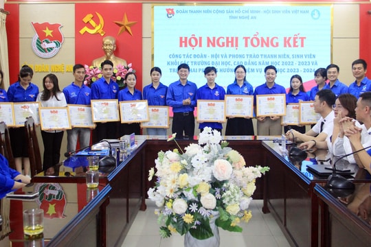 Nhiều chỉ tiêu vượt kế hoạch trong công tác Đoàn - Hội khối các trường đại học, cao đẳng Nghệ An