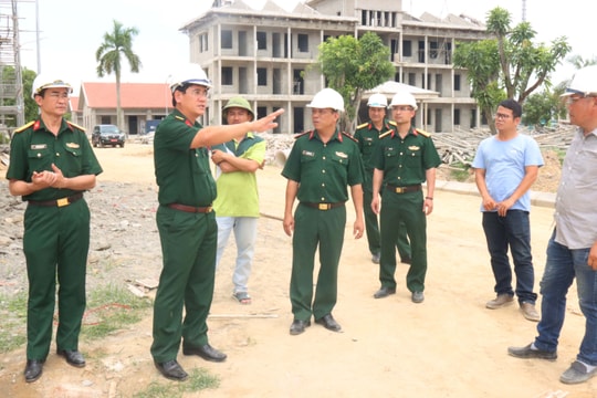 Bộ chỉ huy Quân sự tỉnh kiểm tra tiến độ xây dựng doanh trại các cơ quan, đơn vị
