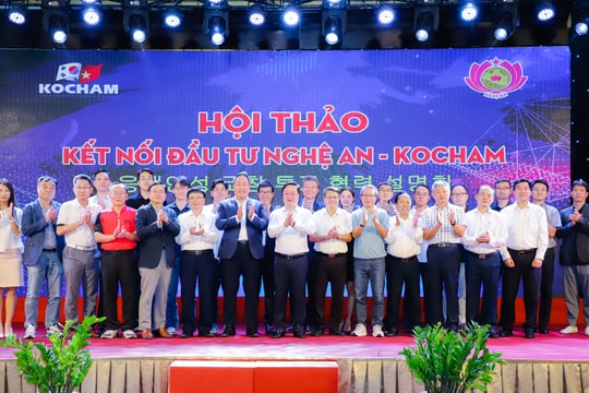 Hội thảo Kết nối đầu tư Nghệ An - Hiệp hội doanh nghiệp Hàn Quốc tại Việt Nam