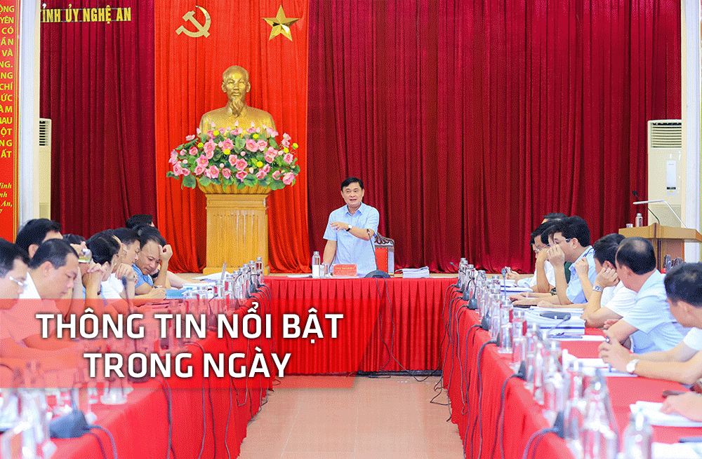 Nghệ An: Thông tin nổi bật ngày 28/8