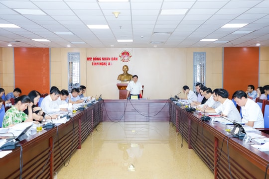 Thống nhất trình HĐND tỉnh Nghệ An 7 dự thảo Nghị quyết về chuyển đổi mục đích sử dụng đất và đầu tư công