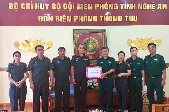 Lực lượng vũ trang khu vực giáp biên nước bạn Lào chúc Tết Độc lập các đơn vị Bộ đội biên phòng Nghệ An