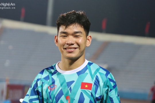 Thủ môn Văn Việt của Câu lạc bộ Sông Lam Nghệ An trải lòng khi lần đầu tiên bắt chính trong màu áo U23 Việt Nam 