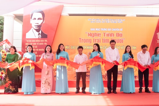 Giới thiệu hơn 100 tư liệu tại Trưng bày chuyên đề 'Nghệ Tĩnh đỏ trong trái tim Người'