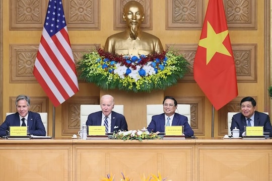Thủ tướng Phạm Minh Chính và Tổng thống Joe Biden dự Hội nghị cấp cao Việt Nam-Hoa Kỳ về Đổi mới sáng tạo và Đầu tư