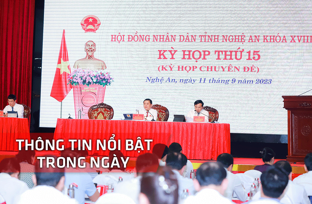 Nghệ An: Thông tin nổi bật ngày 11/9