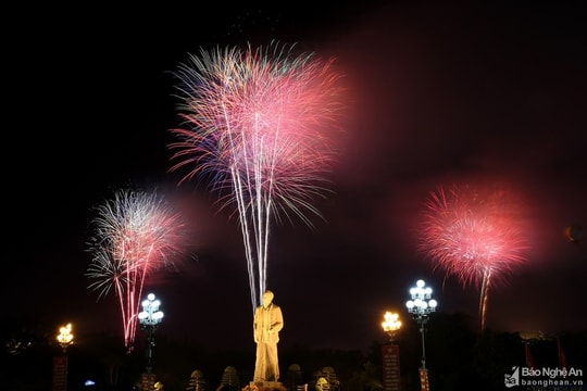 Thành phố Vinh sẽ bắn pháo hoa nhân kỷ niệm 60 năm thành lập vào tối 30/9 tại Quảng trường Hồ Chí Minh