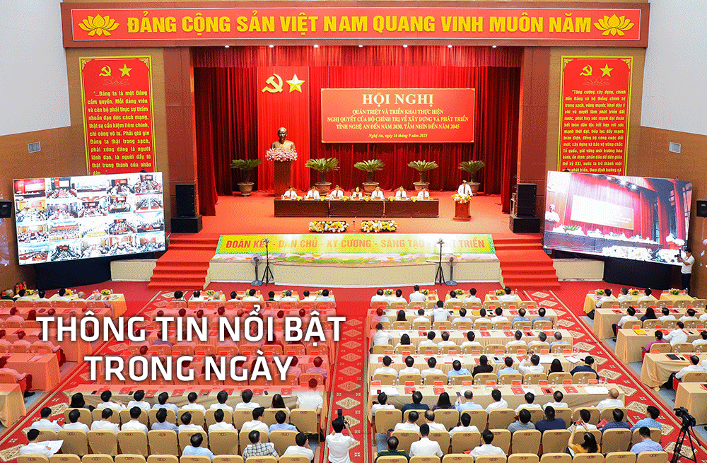 Nghệ An: Thông tin nổi bật ngày 16/9