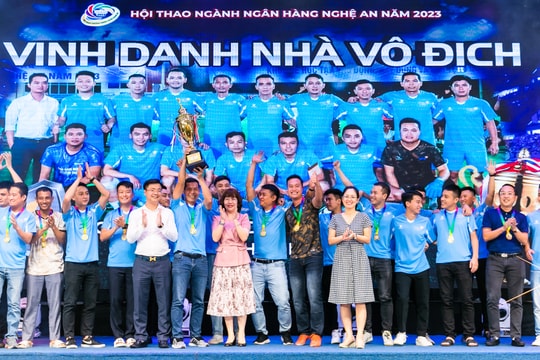 Bế mạc Hội thao ngành ngân hàng Nghệ An năm 2023
