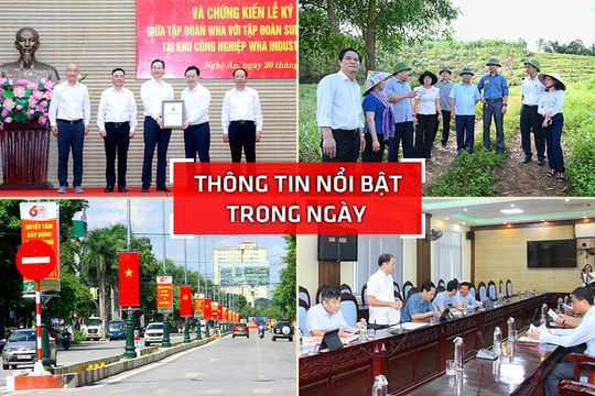 Nghệ An: Thông tin nổi bật ngày 20/9