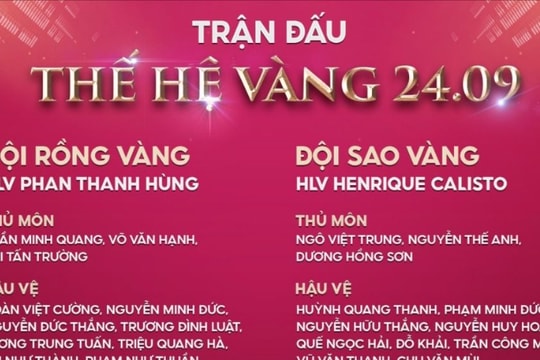 Công Vinh, Quang Hải so tài trong trận đấu giao hữu từ thiện 'Thế hệ vàng'; Cristiano Ronaldo làm nên điều chưa từng có trong lịch sử bóng đá