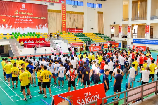 Bia Sài Gòn (SABECO) tổ chức Hội thao người lao động khu vực miền Bắc năm 2023