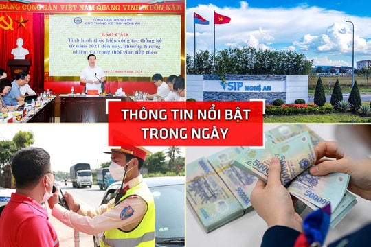 Nghệ An: Thông tin nổi bật ngày 22/9