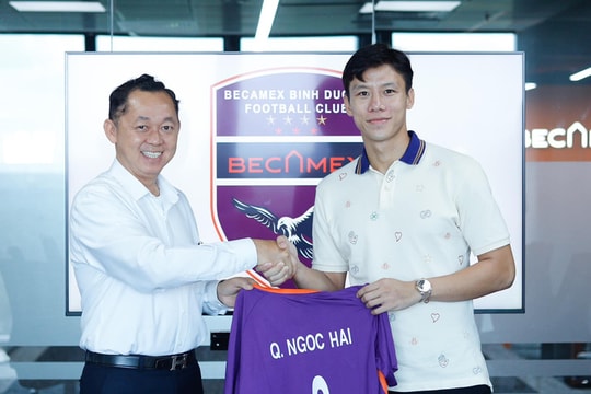 Cựu đội trưởng Sông Lam Nghệ An Quế Ngọc Hải chính thức ra mắt đội bóng mới