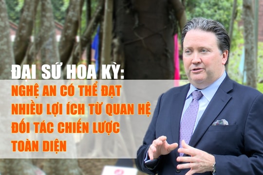 Đại sứ Hoa Kỳ: Nghệ An có thể đạt nhiều lợi ích từ quan hệ đối tác chiến lược toàn diện 