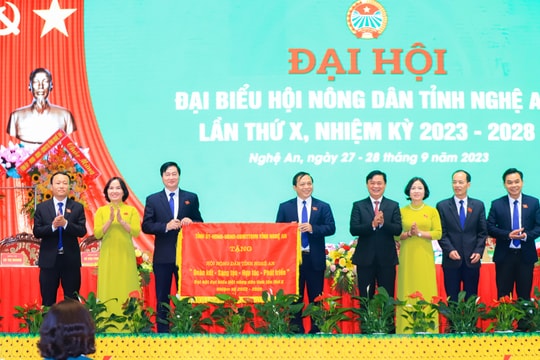 Khai mạc trọng thể Đại hội đại biểu Hội Nông dân tỉnh Nghệ An lần thứ X, nhiệm kỳ 2023 - 2028