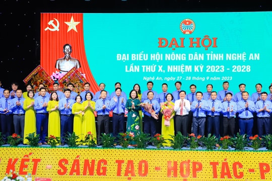 Danh sách 40 Ủy viên Ban Chấp hành Hội Nông dân tỉnh Nghệ An khóa X, nhiệm kỳ 2023 - 2028