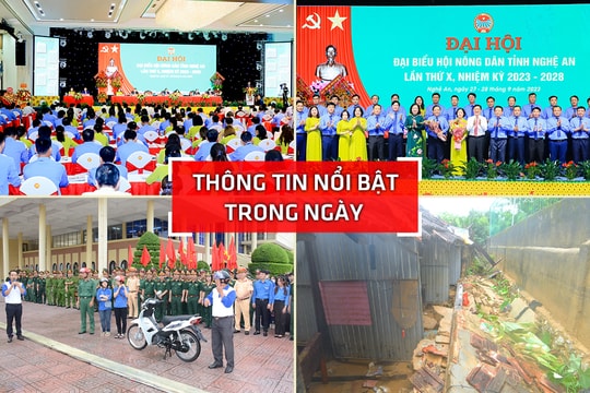 Nghệ An: Thông tin nổi bật ngày 28/9