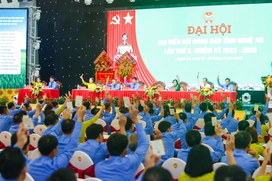 Bế mạc Đại hội đại biểu Hội Nông dân tỉnh Nghệ An lần thứ X, nhiệm kỳ 2023 - 2028