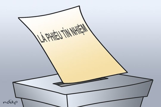 Trình tự lấy phiếu tín nhiệm bằng cách bỏ phiếu kín đối với 30 lãnh đạo chủ chốt của HĐND, UBND tỉnh Nghệ An