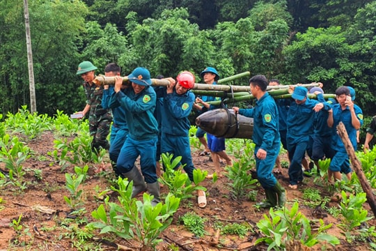 Hủy nổ thành công quả bom còn nguyên kíp nổ bảo đảm tuyệt đối an toàn