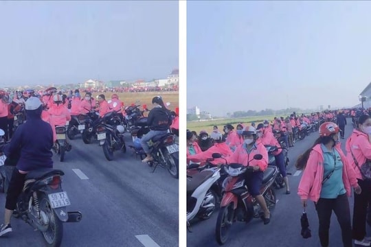 Công nhân Công ty TNHH Viet Glory vẫn chưa trở lại làm việc sau thông báo trả lời của công ty