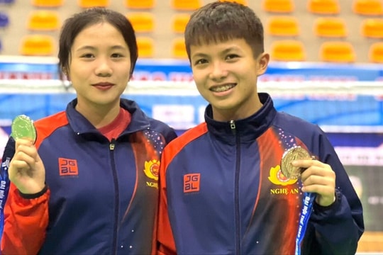 Chuyện về bộ đôi trẻ triển vọng của cầu mây Nghệ An