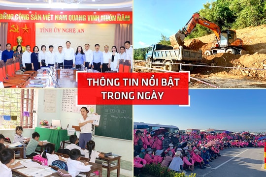 Nghệ An: Thông tin nổi bật ngày 4/10