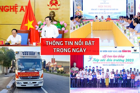 Nghệ An: Thông tin nổi bật ngày 5/10