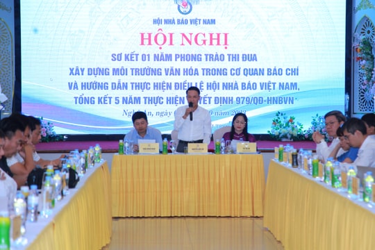 Lan tỏa phong trào xây dựng môi trường văn hóa trong các cơ quan báo chí