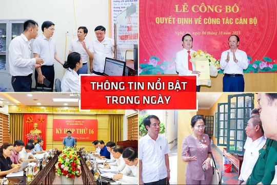 Nghệ An: Thông tin nổi bật ngày 6/10