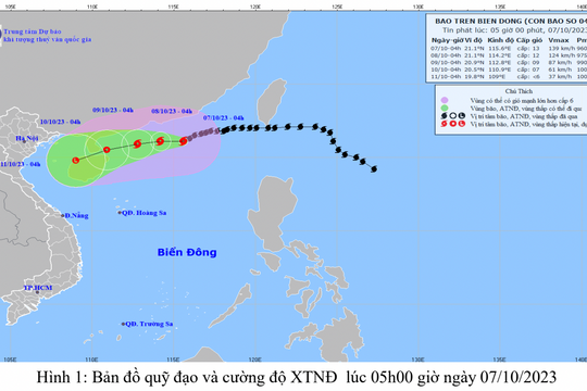 Tin bão trên Biển Đông - cơn bão số 4
